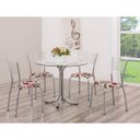 Ver imagem 4 de Mesa Redonda com Tampo de Vidro 4111 