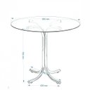 Ver imagem 2 de Mesa Redonda com Tampo de Vidro 4111 