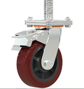 Ver imagem 4 de Roda Ajustável para Andaime 6'' com Rolamento e Trava Kit 4 un