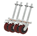 Ver imagem 1 de Roda Ajustável para Andaime 6'' com Rolamento e Trava Kit 4 un