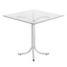Mesa Quadrada com Tampo de Vidro 4112  - 4