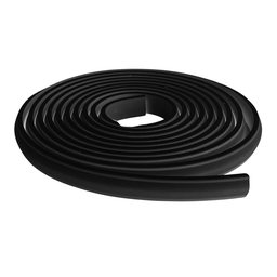 Roda Meio Moldura Eva Autocolante Preto 2,5x1 - 10 Metros - 1