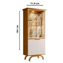 Ver imagem 5 de Cristaleira e Aparador Buffet Vicenza Ype Off White - New Ceval