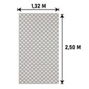 Ver imagem 3 de Tapete Casablanca Jacquard Antiderrapante 1,32x2,50 Metros Bege Casa Dona