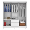 Ver imagem 5 de Cômoda Astral e Guarda Roupa Casal Flash 2 Branco Flex - Demóbile