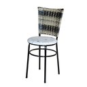 Ver imagem 2 de 6 Cadeiras para Cozinha Preta Hawai Cappuccino Premium Assento Floral Cor:floral Areia