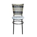 Ver imagem 3 de 6 Cadeiras para Cozinha Preta Hawai Cappuccino Premium Assento Floral Cor:floral Areia