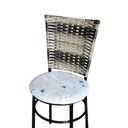 Ver imagem 6 de 6 Cadeiras para Cozinha Preta Hawai Cappuccino Premium Assento Floral Cor:floral Areia
