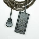 Ver imagem 2 de Extensão Elétrica 5 Metros Pp 2x0,75mm² Revestido Tecido Marrom/dourado Cabos Immediate Régua de 3 S