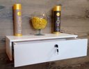 Ver imagem 1 de Console/ Penteadeira/Mesa Suspensa de 1 Gaveta com Chave