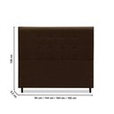 Ver imagem 3 de Cabeceira Estofados Solteiro Quarto 90cm Betina Suede Marrom Madelina Decor