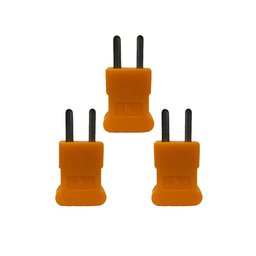 Kit 3 Conector Mini Tipo K Macho Adaptador Utilizado Sensor S01K A S09K Instrutherm - 1