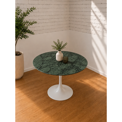 Mesa de Jantar Saarinen Redonda 70cm - Verde Guatemala