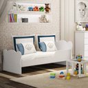 Ver imagem 4 de Conjunto Infantil Arco Íris com Guarda-Roupa 5 Portas e Mini Cama Infantil Espresso Móveis Branco