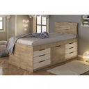 Ver imagem 1 de Cama Solteiro Multifuncional 7 Gavetas Florença Espresso Móveis