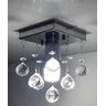 Lustre para Sala de Cristal Legítimo Ótima Iluminação Soquete E27 - Transparente - 3