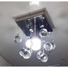 Lustre para Sala de Cristal Legítimo Ótima Iluminação Soquete E27 - Transparente - 1