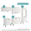 Ver imagem 4 de Armário de Cozinha Completa C Balcão Miami Essence Carraro Branco