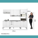 Ver imagem 7 de Armário de Cozinha Completa C Balcão Miami Essence Carraro Branco
