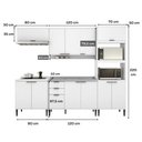Ver imagem 3 de Armário de Cozinha Completa C Balcão Miami Essence Carraro Branco