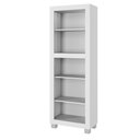 Ver imagem 2 de Estante para Livros Multiuso Dubai Moderno 4 Prateleiras MDF-MDP Branco Arte Móveis