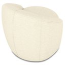 Ver imagem 7 de Poltrona Sala Decorativa Redonda 91cm Steve Linho Bege I01 - Mpozenato