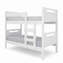 Ver imagem 2 de Beliche Solteiro Elo Reforçada 100% MDF Vira Duas Camas com Grade de Proteção - Branco