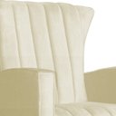 Ver imagem 5 de Kit 2 Poltronas Estofada Balanço Melinda Suede Marfim