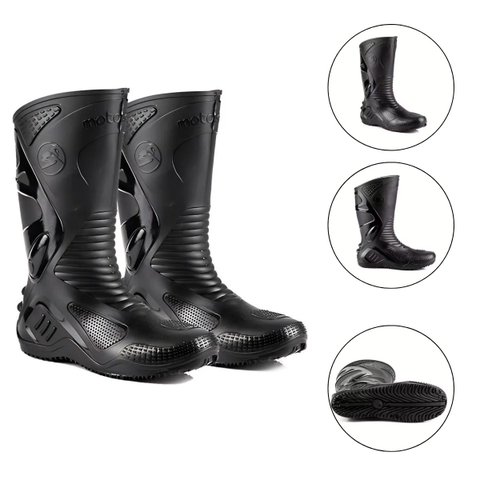 Bota de Pvc Cano Longo Preto Motofase