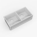 Ver imagem 2 de Tanque Farm Duplo Quadratta 87 Cm