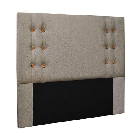 Cabeceira Queen Cléo para Cama Box Estofada Linho Areia Loja Sheep