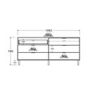 Ver imagem 5 de Cômoda Ditália 6 Gavetas Dm-243 Verde Oliva