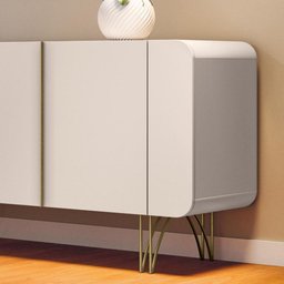 Balcão Buffet Saluti 4 Portas Off White - Hb Móveis - 4