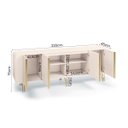 Ver mais imagens de Balcão Buffet Saluti 4 Portas Off White - Hb Móveis