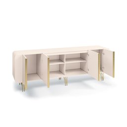 Balcão Buffet Saluti 4 Portas Off White - Hb Móveis - 6