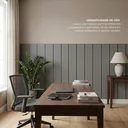 Ver imagem 5 de Painel Lambri Cabeceira King 180cm MDF Autoadesivo Parede: Cinza