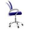 Cadeira de Escritório Secretária Base Cromada com Rodinha Fortt Lisboa Azul - Csf02-a - 5