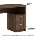 Ver imagem 2 de Mesa para Escritório ME4130 com 2 Gavetas - Nogal