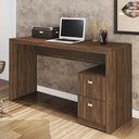 Ver imagem 1 de Mesa para Escritório ME4130 com 2 Gavetas - Nogal