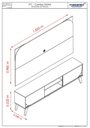 Ver imagem 4 de Painel Duna para TV de até 65 Polegadas - Cinamomo Off White - Madetec