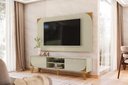 Ver imagem 1 de Painel Duna para TV de até 65 Polegadas - Cinamomo Off White - Madetec