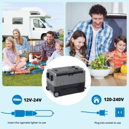 Takywep Geladeira Portátil 37qt 12v para Carro, Camping e Viagem - 6