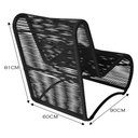 Ver imagem 4 de Poltrona para Área Externa Portugal em Alumínio e Cordão de Fibra Sintética