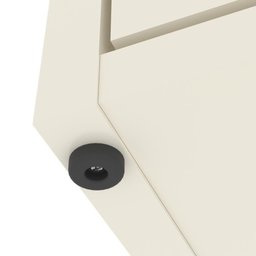 Conjunto de Escritório 4 Peças Smart Office 2 Mesas e 2 Aparador Buffet - Off White e Cedro - 8