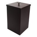 Ver imagem 1 de Lixeira Quadrada Aço Inox 430 7,8l Preto