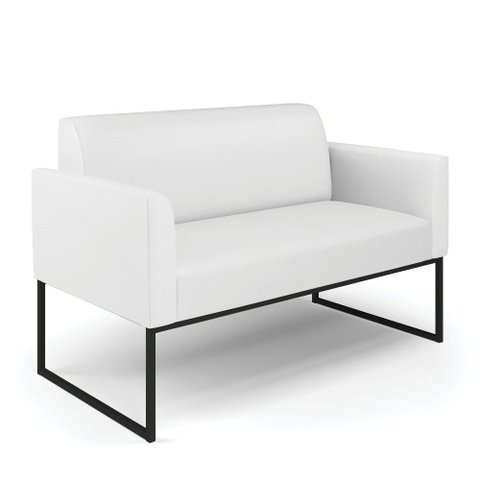 Sofá Namoradeira Base Industrial Preto Marisa Corino D03 - D?rossi