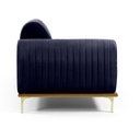 Ver imagem 6 de Sofá 3 Lugares Lisboa D07 com Chaise Direita 230cm Veludo Marinho - D’Rossi