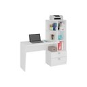 Ver imagem 1 de Mesa de Computador Elisa c/ 2 Gavetas e 6 Nichos Branco - Permóbili