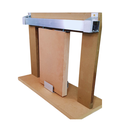 Ver imagem 3 de Kit Porta Madeira Frisada 4022 - 90x210 + Trilho Correr 1,80 Natural + Brinde