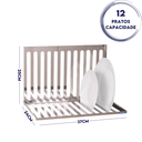 Ver imagem 4 de Escorredor de Louças Dobrável Suspenso de Parede Inox Haus